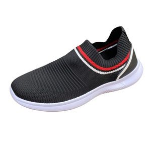 Danskin Charming Ultra Light Comfort Black Knit  Slip On Sneakers, Sneakers